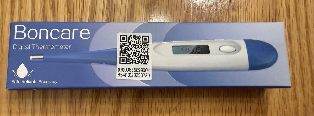 Boncare Digital Thermometer Fast Reading Flexible Tip Oral Rectal Underarm New